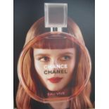 Chanel - set of three large colour advertising posters for Chance Au Vive, in mirror surrounds,