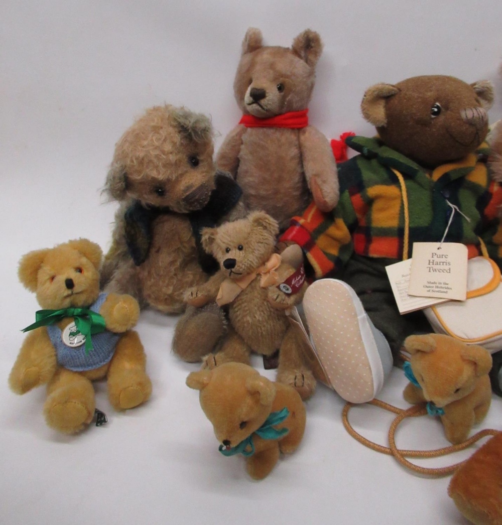 Large collection of teddy bears varying in age, size and make, including "Oscar" by Harris Tweed, - Image 2 of 3