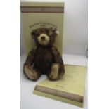 Steiff British Collectors 1995 teddy bear, in brown tipped mohair with working growler mechanism,