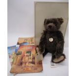 Steiff 1920 classic replica teddy bear in brown mohair with working growler mechanism, ear tag no.