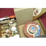Five Hornsea Pottery ltd. ed. Christmas plates, collection of Cherished teddies and Lilliput Lane,