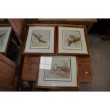 4 various signed limited edition David Andrews wild life prints including, otter, king fisher, owl