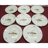 Jodie Kidd Collection - Set of 12 Richard Ginori of Italy dinner plates with central image of