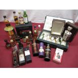 Collection of thirty one Whisky miniatures - Malts incl; Auchentoshan 70proof (low level), Tomintoul