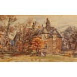 Rowland Henry Hill (Staithes Group 1873-1952); The Old Vicarage, Ugthorpe, watercolour, signed and