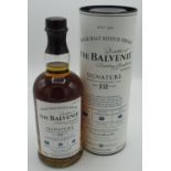 The Balvenie Signature Single Malt Scotch Whisky aged 12 years, matured in three distinct casks,