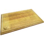 Cotswold Cabinet Makers Unicorn Furniture - oak rectangular chopping board, with moulded edge,