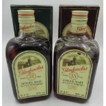 Glenfarclas Single Highland Malt Scotch Whisky, 15 years old, 46%vol, similar 21 years old, 43%