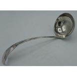 Geo.VI hallmarked silver rat tailed soup ladle, L29cm, by Viner's Ltd, Sheffield 1931, 9.1ozt