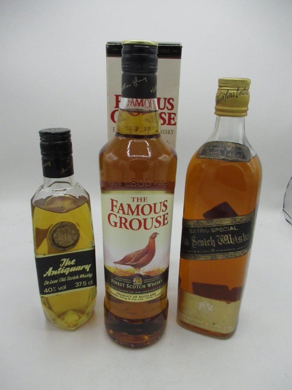 Johnnie Walker Black Label Old Scotch Whisky, Distilled and bottled in Scotland under British