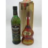 Speyside Single Malt Scotch Whisky, 21 years old, 40%vol 70cl, in Brandy shaped bottle, presented