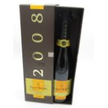 Veuve Clicquot Brut Champagne, 2008 Vintage, 12%vol 750ml, in carton, 1btl