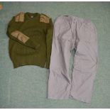 100% acrylic military style wooly pully XL and a pair of Pegasus trousers 40 waist with 29" leg
