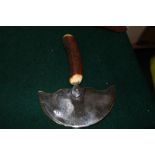 Quality vintage leather workers cutting tool with steel blade with the name D Cook, possibly a