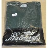 As new Balmoral of Scotland sweatshirt (green) with pheasant embroidery on chest XL