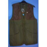 Seeland Woodcock waistcoat, colour olive, size UK 40