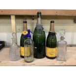 1926 Lanson Jeroboam champagne bottle, two 1926 Veuve Clicquot Ponsardin champagne magnum bottles,