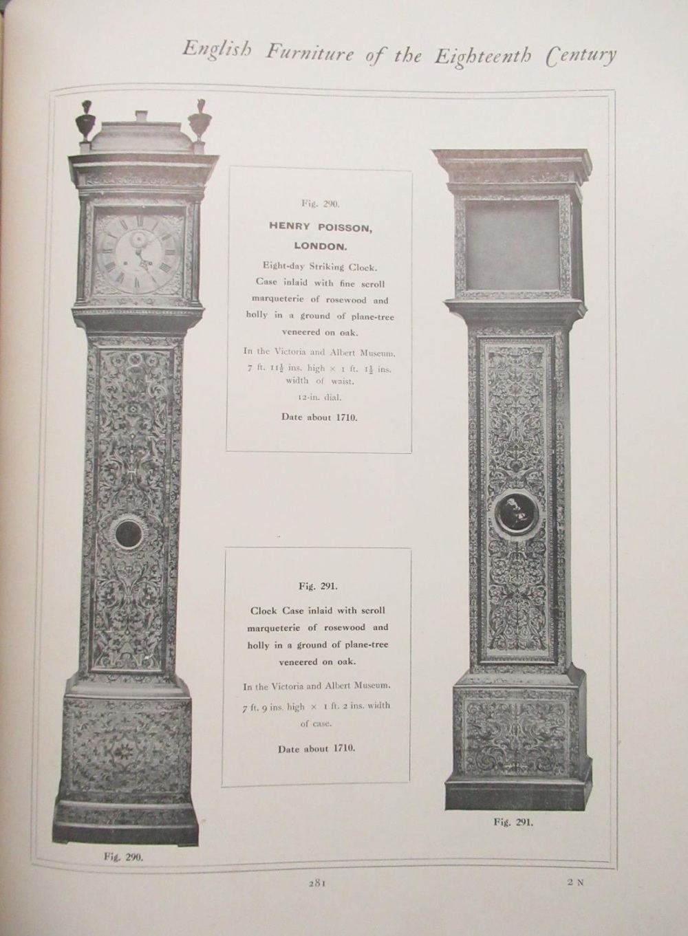 Cescinsky, Herbert: English Furniture of The Eighteen Century, b/w illust. pub London, half calf, - Image 4 of 4