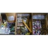 Large collection of embroidery accessories including silks, wools, etc (3 boxes)