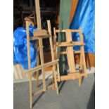 Winsor & Newton beach artists easel, 2 other artists easels (3)