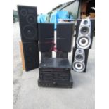 Technicks SU-V500 stereo integrated amplifier, Technicks ST-X301L LW/MW/FM stereo tuner, Technicks
