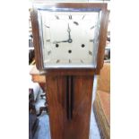 1920's /30's walnut cased grandmothers clock with square face
