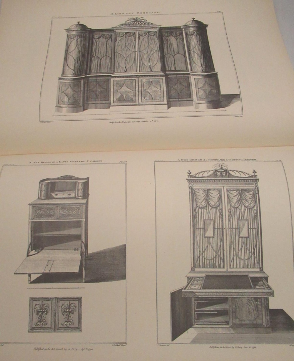 Storey, Walter Rendell: Thomas Sheraton's Complete Furniture Works, pub. New York 1946, b/w - Image 3 of 4
