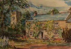 Rowland Henry Hill (Staithes Group 1873-1952): The Old Rectory Middleton, watercolour, signed and