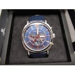 Jacques Lemans Sport's chronograph quartz wristwatch with date indicator, stainless steel case on