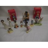 Bunnykins King Arthur & Guinevere figures with boxes, Royal Doulton HN2442 "Sailors Holiday" and