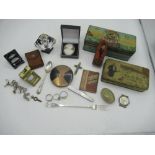 Players Navy Cut Tin,Kensitas Tin, Sharps Super Kreem Toffee Tin, Three Rings, Perfume Bottle, Charm