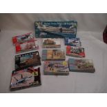 Collection of Revell, Airfix and Hasegawa models