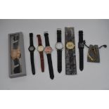 Collection of dress watches including a Swissam 17 jewel watch and a ladies Seiko quartz (8)