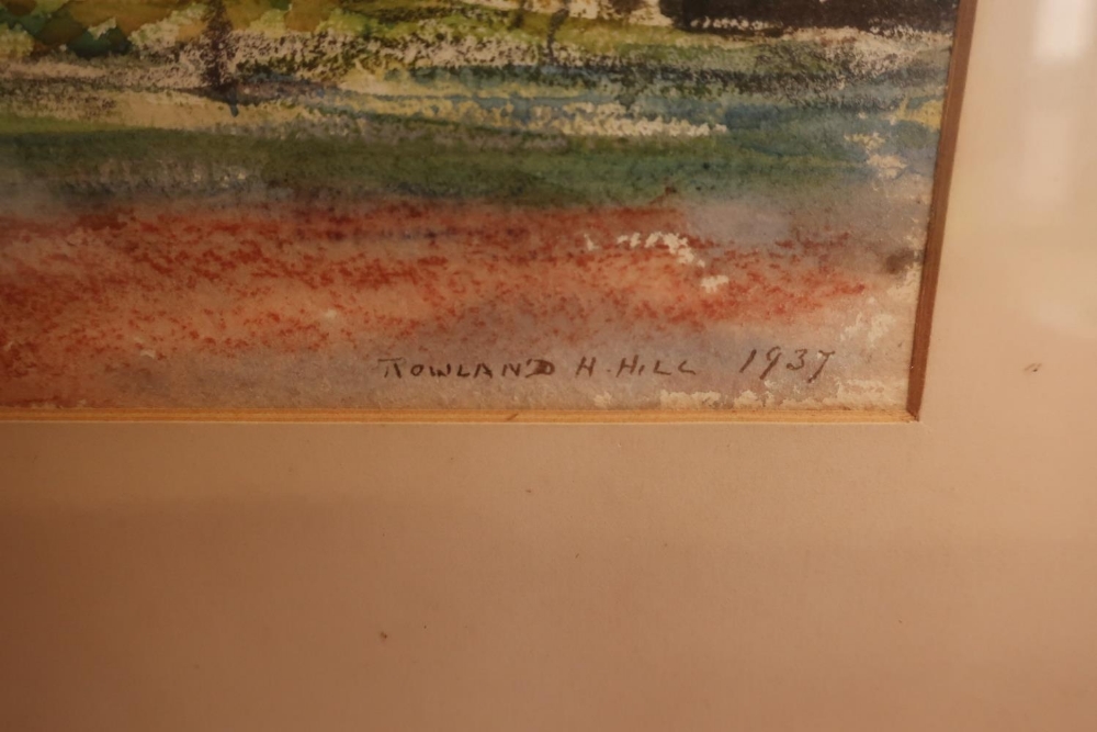 Rowland Henry Hill (Staithes Group 1873-1952): The Old Rectory Middleton, watercolour, signed and - Image 3 of 3