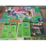 Peter Pan games "Super Striker" table football game boxed, selection of other table soccer