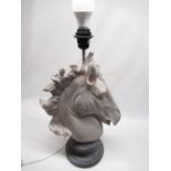 Contemporary table lamp in the form of a horse's head. H63 1/2.