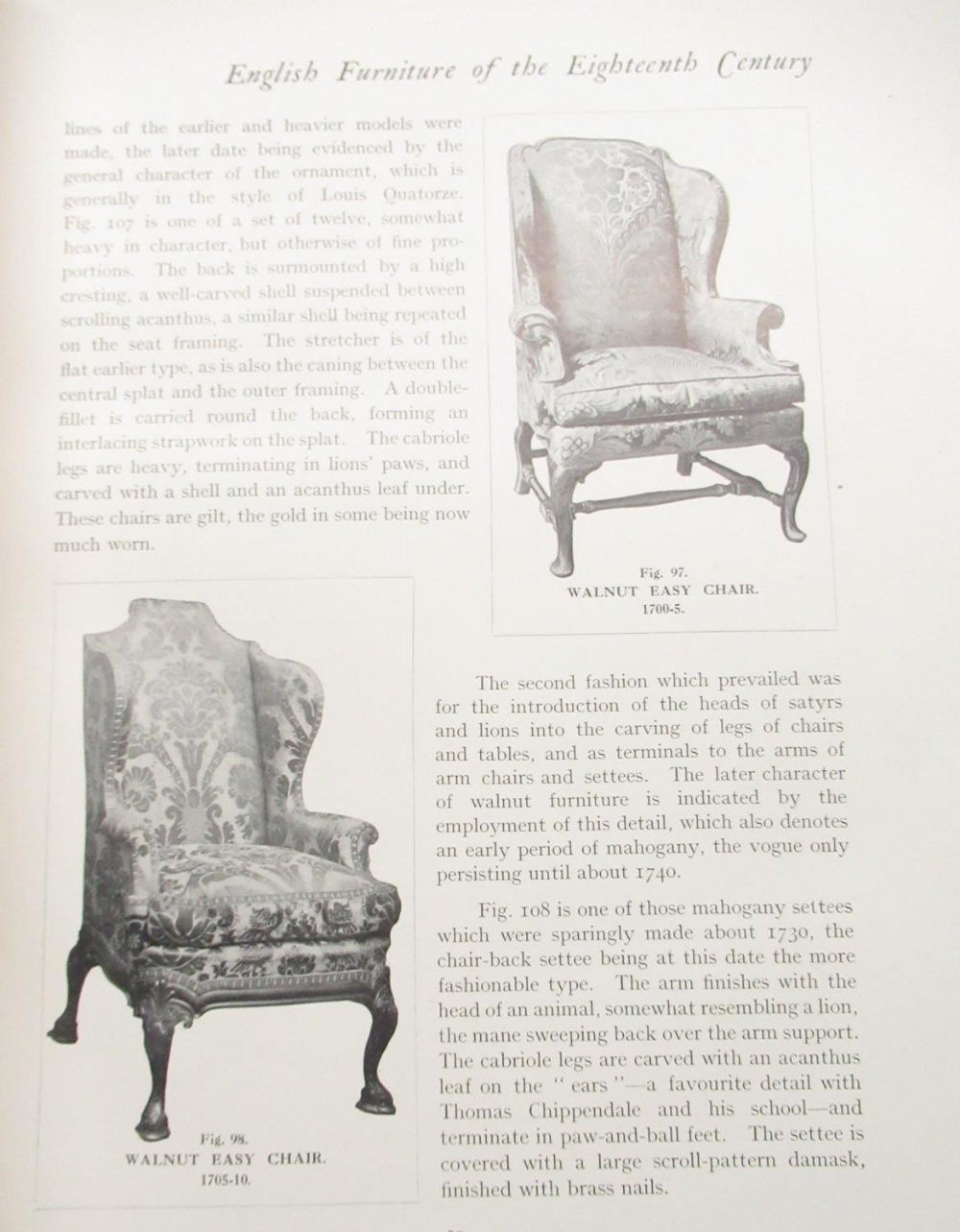 Cescinsky, Herbert: English Furniture of The Eighteen Century, b/w illust. pub London, half calf, - Image 3 of 4