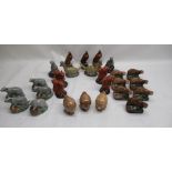 Twenty six Beswick, Whyte & Mackay scotch whiskey animal miniatures, including badgers, squirrels,