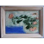 George Hainsworth (B.1937); ?Roses,? oil on canvas, signed, 41cm x 61cm