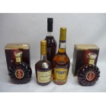 Two Remy Martin Fine Champagne Cognac, 35cl both in cartons, Martell VS Fine Cognac, Tesco Cognac XO