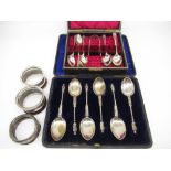 Set of six Victorian hallmarked Sterling silver apostle spoons by John Millward Banks, Birmingham,