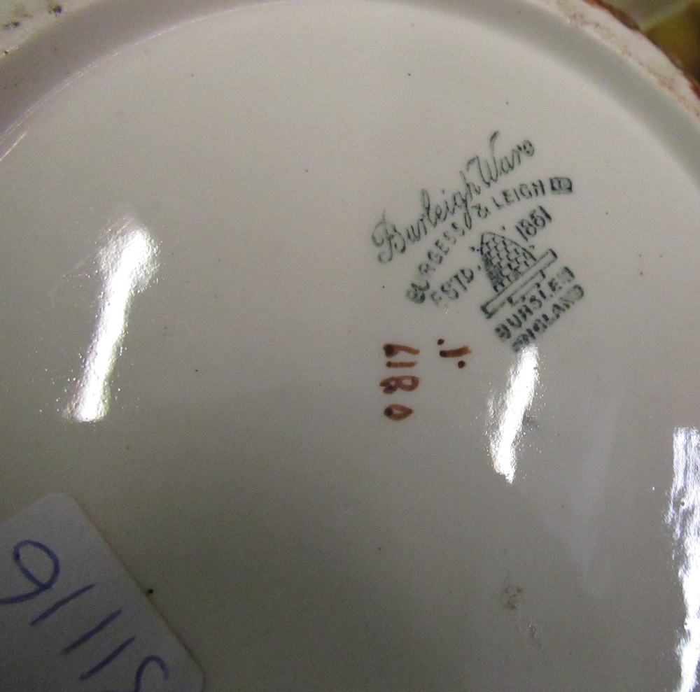 Burgess & Leigh Ltd Burleigh Ware Acorn ware jug, teapot, cruet and other Burleigh Ware table - Bild 2 aus 2