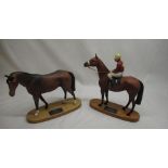Beswick "Red Rum" and "Troy" connoisseur models