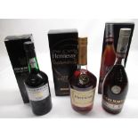 Remy Martin Fine Champagne Cognac, Mature Cask Finish 70cl, Hennessy Very Special Cognac, 1ltr, both