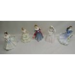 Royal Doulton Lindsay "HN3645", Nicole "HN3421, Amy "HN3316", Rebecca " HN 4041", The Bride "HN2166"