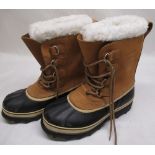 Pair of tan Sorel Caribou size 7.5UK