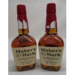 Maker's Mark Kentucky Straight Bourbon Whisky, 70cl, 45%vol with wax seals, 3btls