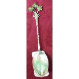 Teenage Cancer Trust Fundraiser - silver hallmarked souvenir shamrock spoon with makers mark for T.