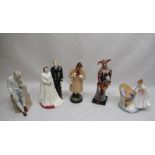 Royal Doulton "The Jester", HM The Queen, HRH Duke of Edinburgh etc