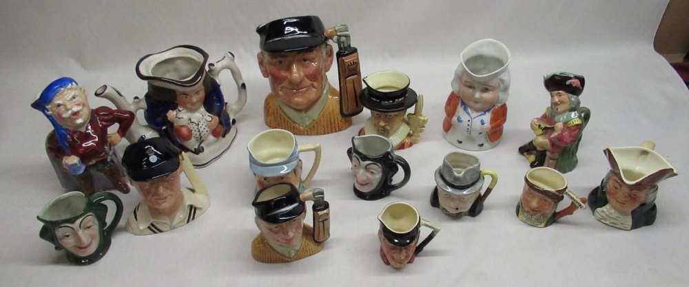 Collection of toby jugs by Royal Doulton, Shelly, Kelsboro ware, Viking, Cobridge, etc (15)